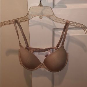 VS pink lightly lined bra
